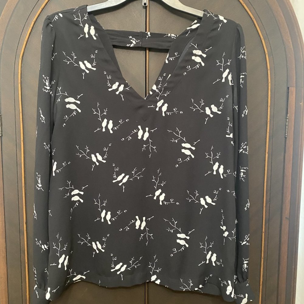 black long sleeve blouse